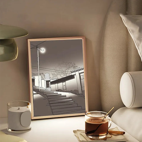 Image of LED Decorative Light Painting Bedside Picture