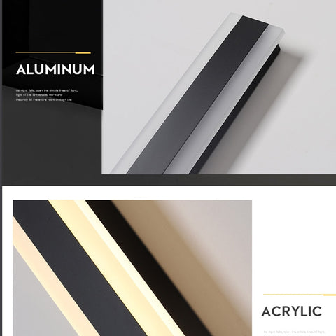 Image of Modern Waterproof Outdoor Long Strip LED Wall Lamp on Sale