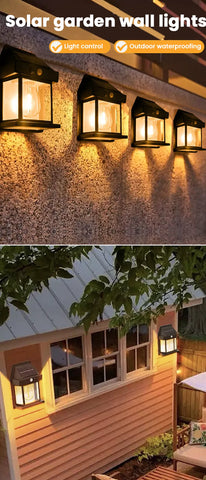 Image of New Outdoor Solar Power Lamp with Motion Sensor