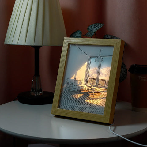Image of LED Decorative Light Painting Bedside Picture