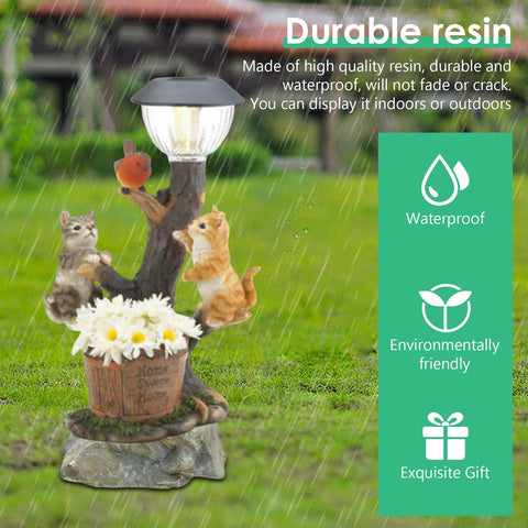 Image of Solar LED Light Animals Decorative Figurine With Light Outdoor Garden Lawn