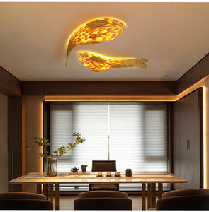 Handmade Fish Wall Lamp Japanese Style