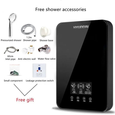 Image of HYUNDAI Electric Water Heater Bathroom Shower Instantaneous Rapid Heating