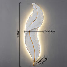 Load image into Gallery viewer, White Feather Wall Nordic Lamp