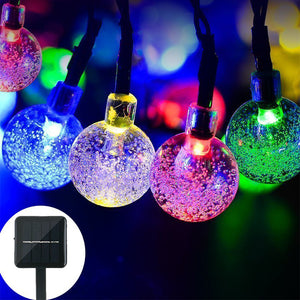 ColorSol - Solar Powered LED Globe String Lights
