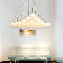 Load image into Gallery viewer, Modern LED Glass Ball Hanging Chandelier