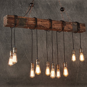 Brio - Antique Wooden Beam Hanging Light