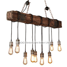 Load image into Gallery viewer, Brio - Antique Wooden Beam Hanging Light