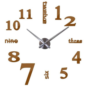Quartz Wall Cock 3D Big Wall Clock