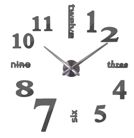 Image of Quartz Wall Cock 3D Big Wall Clock