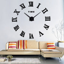 Load image into Gallery viewer, Home Decor Large Roman Mirror Fashion Modern Quartz Clock