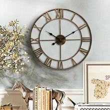 Load image into Gallery viewer, New 3D Circular Retro Roman 47cm Iron Vintage Decorative Wall Clock