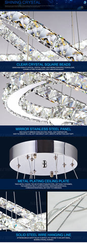Image of Circular Crystal LED Chandelier