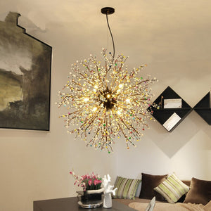 Pearl Tree Branches With Bulbs - Creative Sphere Glass Lighting Fixture