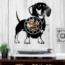 Load image into Gallery viewer, Dog Vinyl LP Record Clock 3D Clock Dog Lover Gift