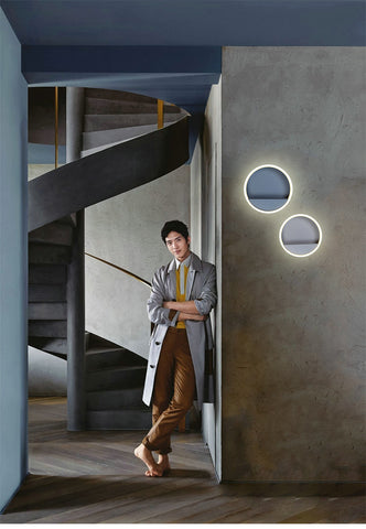 Image of Macarone - Modern Nordic Round LED Wall Lamp