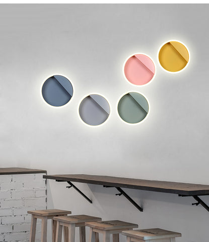 Image of Macarone - Modern Nordic Round LED Wall Lamp