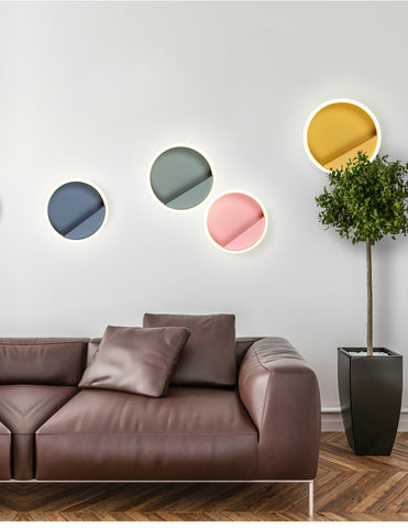 Image of Macarone - Modern Nordic Round LED Wall Lamp