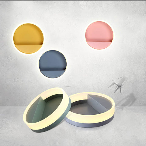 Image of Macarone - Modern Nordic Round LED Wall Lamp
