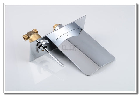Image of Wall Bathroom Sink Faucet LED
