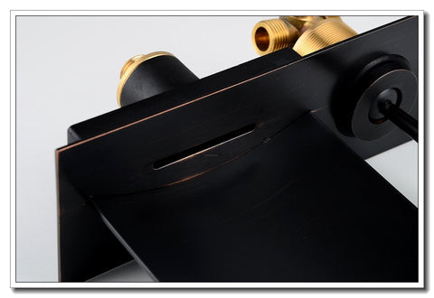 Image of Wall Bathroom Sink Faucet LED
