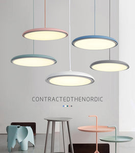 Post-Modern Nordic Circular LED Hanging Lamps