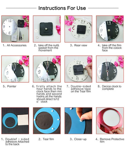 Image of Wall Clock Modern Design Reloj De Pared