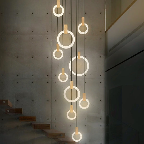 Modern led on sale ring chandelier