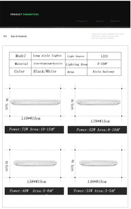 Modern LED Hallway Corridor Ceiling Lights
