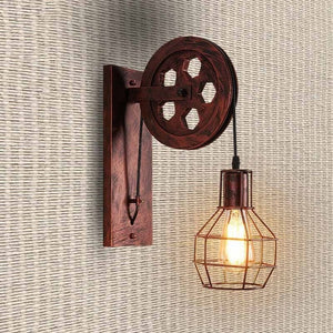 Loft - Industrial Vintage Pulley Wall Mounted Lamp