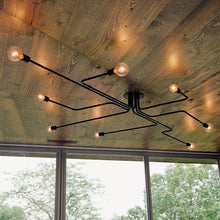 Load image into Gallery viewer, Retro 23 1/2&quot; to 47 1/4&quot; Wide Metal Wire Branching Pendant Ceiling Lights