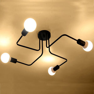 Retro 23 1/2" to 47 1/4" Wide Metal Wire Branching Pendant Ceiling Lights