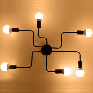 Retro 23 1/2" to 47 1/4" Wide Metal Wire Branching Pendant Ceiling Lights