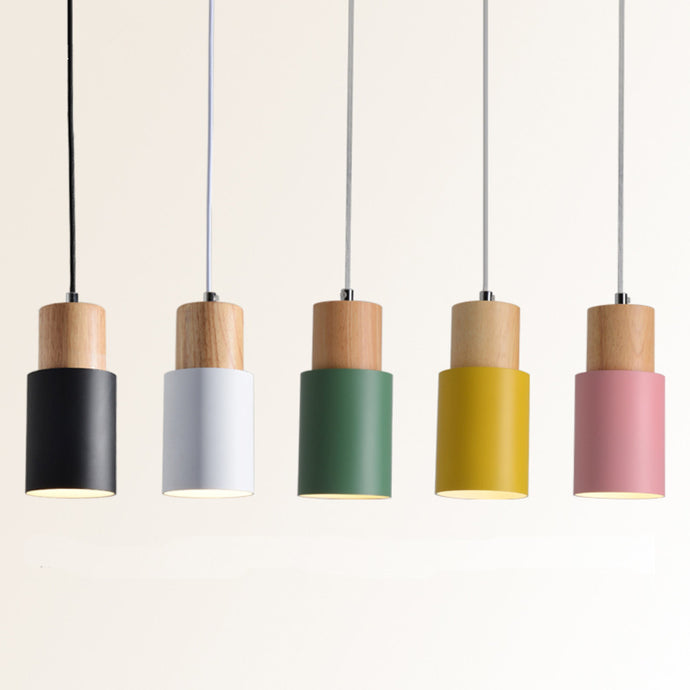 Designer Nordic Wooden Base Hanging Light