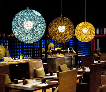 Hilde - Vintage Wicker Pendant Lamp