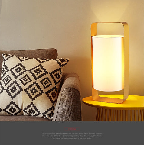 Image of Nate - Modern Frame Floating Lantern Desk Lamp