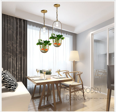 Image of Lileas - Modern Hanging Planter Lamp