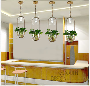 Lileas - Modern Hanging Planter Lamp