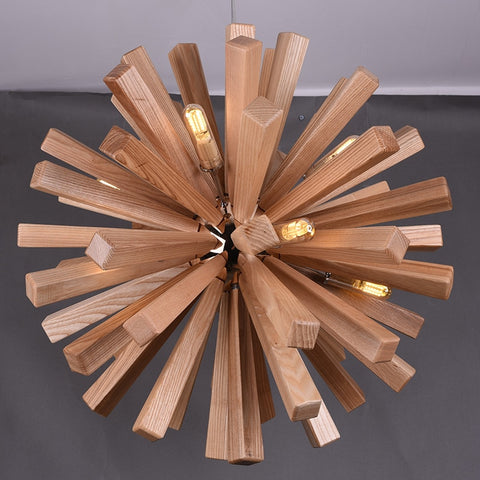 Image of Burst - Wooden Pendant Light