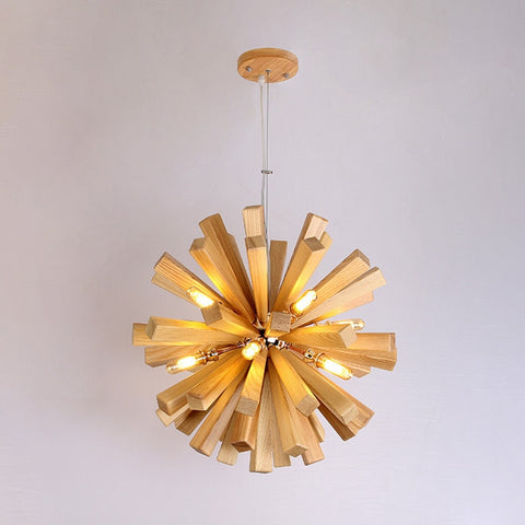 Image of Burst - Wooden Pendant Light