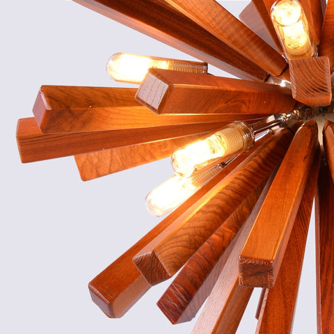 Image of Burst - Wooden Pendant Light