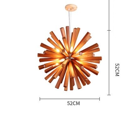 Image of Burst - Wooden Pendant Light
