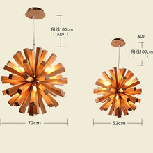 Load image into Gallery viewer, Burst - Wooden Pendant Light