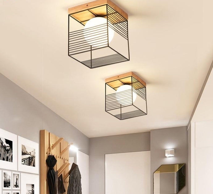 Escher - Vintage Cage Ceiling Lights