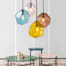 Load image into Gallery viewer, Chunk Of Crystal - Colorful Modern Glass Pendant Light