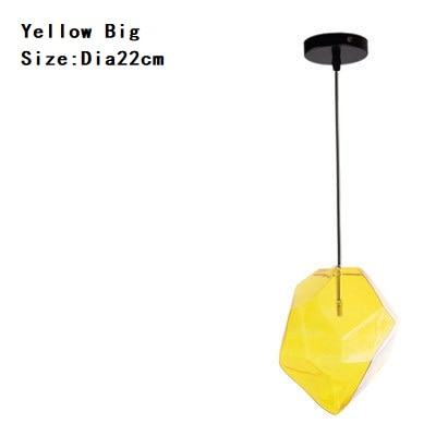Image of Chunk Of Crystal - Colorful Modern Glass Pendant Light