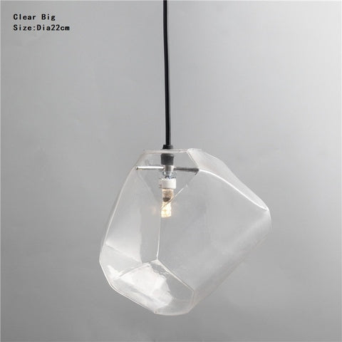 Image of Chunk Of Crystal - Colorful Modern Glass Pendant Light