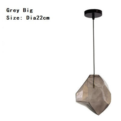 Image of Chunk Of Crystal - Colorful Modern Glass Pendant Light