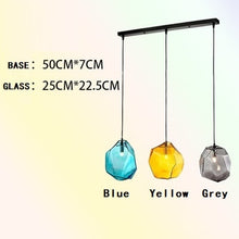 Load image into Gallery viewer, Chunk Of Crystal - Colorful Modern Glass Pendant Light