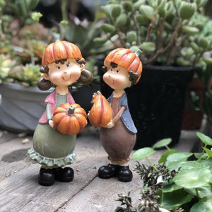 Little Boy Girl Elf Home Garden Decoration